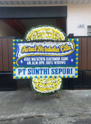 Papan Bunga Duka di Pelawad