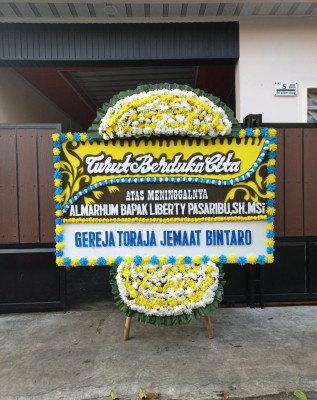 Papan Bunga Duka di Pelawad
