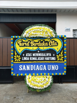 Papan Bunga Duka di Pelawad